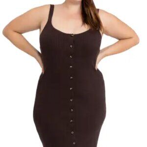 Sanctuary Ribbed Bodycon Midi Dress